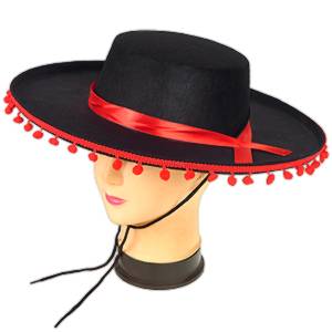 Mexické sombrero s brmbolcami